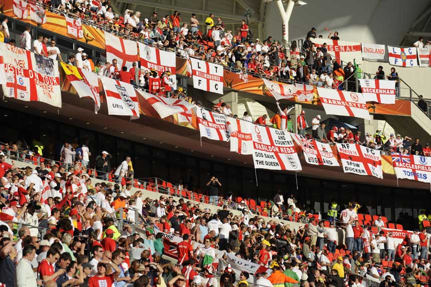 England fans in Port Elizabeth